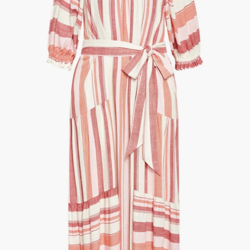 City Chic Stripe Maxi Dress City Chic-BEAUTIFUL SIZE 24/26 - Picture 5 of 6